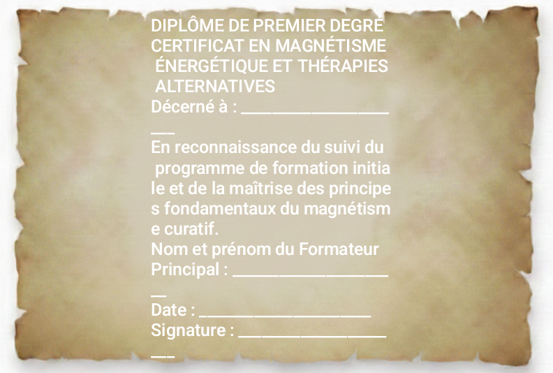 Premier degré de magnétisme