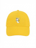 casquette avec mon renard qui ce cache les yeux  100% coton écot responsable et étique des droit de l'homme