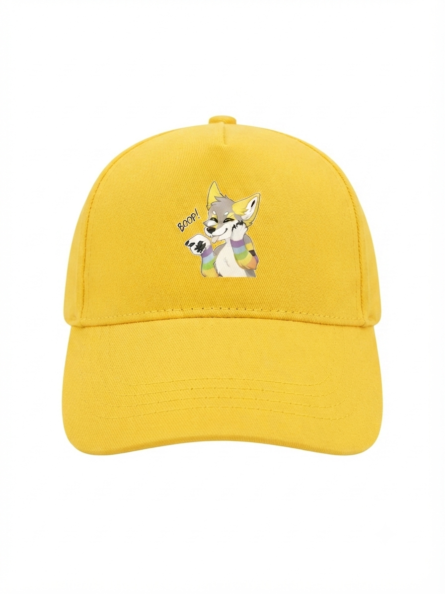 casquette avec mon renard qui ce fait boop 100% coton écot responsable et étique des droit de l'homme
