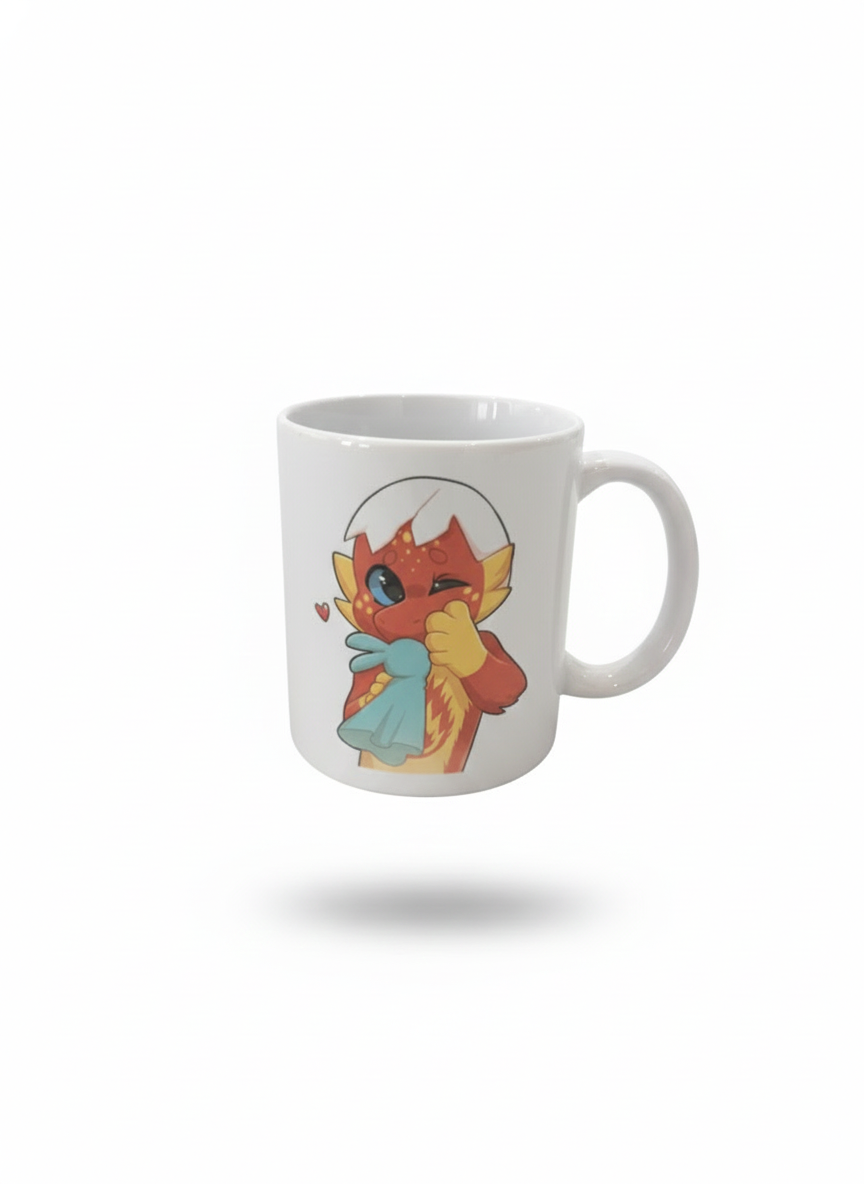 mug bébé dragon et son doudou