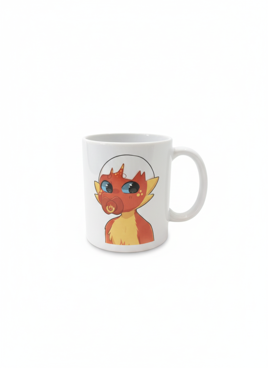 mug bébé dragon et sa tétine