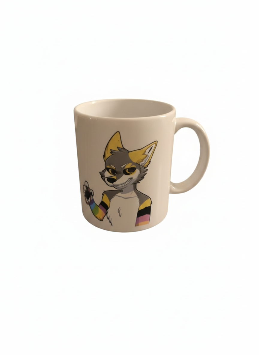 Mug avec le Fox qui se moque de vous car il vous propose un collier anti puce